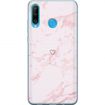 Mobile case for Huawei P30 lite with Pink Heart design