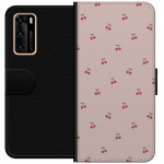 Wallet case for Huawei P40 with Cherry design