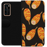 Wallet case for Huawei P40 with Chicken drumstick design