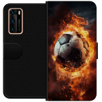 Wallet case for Huawei P40 with Football design