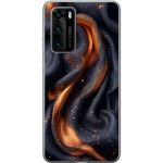 Mobile case for Huawei P40 with Fiery silk design