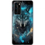 Mobile case for Huawei P40 with Wolf design