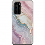 Mobile case for Huawei P40 with Marble design