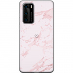 Mobile case for Huawei P40 with Pink Heart design