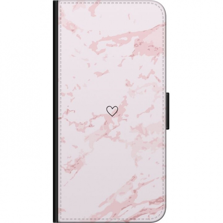 Wallet case for Huawei P40 lite with Pink Heart design