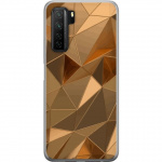 Mobile case for Huawei P40 lite 5G with 3D Gold design