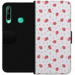 Wallet case for Huawei P40 lite E with Strawberries design