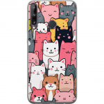 Mobile case for Huawei P40 lite E with Cat pattern design