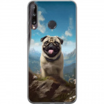 Mobile case for Huawei P40 lite E with Happy Dog design