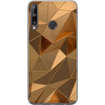Mobile case for Huawei P40 lite E with 3D Gold design