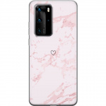 Mobile case for Huawei P40 Pro with Pink Heart design