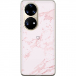 Mobile case for Huawei P50 Pro with Pink Heart design