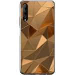 Mobile case for Huawei P smart Pro 2019 with 3D Gold design
