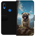 Wallet case for Huawei P Smart Z with Happy Dog design