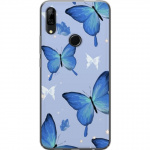 Mobile case for Huawei P Smart Z with Blue butterflies design