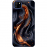 Mobile case for Huawei Y5p with Fiery silk design