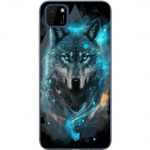Mobile case for Huawei Y5p with Wolf design