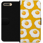 Wallet case for Huawei Y6 (2018) with Fried egg design