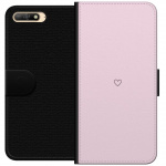 Wallet case for Huawei Y6 (2018) with Heart design