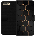 Wallet case for Huawei Y6 (2018) with Luxurious Pattern design