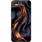 Mobile case for Huawei Y6 (2018) with Fiery silk design