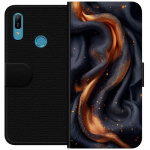 Wallet case for Huawei Y6 (2019) with Fiery silk design