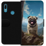 Wallet case for Huawei Y6 (2019) with Happy Dog design