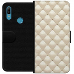 Wallet case for Huawei Y6 (2019) with Gold shine design
