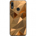 Mobile case for Huawei Y6 (2019) with 3D Gold design