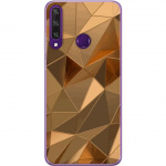 Mobile case for Huawei Y6p with 3D Gold design