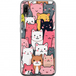 Mobile case for Huawei Y6 Pro (2019) with Cat pattern design