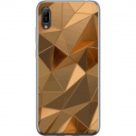 Mobile case for Huawei Y6 Pro (2019) with 3D Gold design