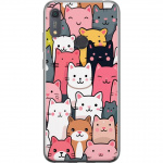 Mobile case for Huawei Y6s (2019) with Cat pattern design