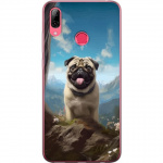 Mobile case for Huawei Y7 (2019) with Happy Dog design