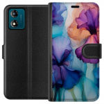 Wallet case for Motorola Moto E13 with Magical flowers design
