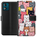 Wallet case for Motorola Moto E13 with Cat pattern design Wallet case for Motorola Moto E13 with Cat pattern design