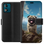 Wallet case for Motorola Moto E13 with Happy Dog design Wallet case for Motorola Moto E13 with Happy Dog design