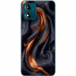 Mobile case for Motorola Moto E13 with Fiery silk design