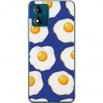 Mobile case for Motorola Moto E13 with Fried eggs design