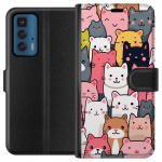 Wallet case for Motorola Edge 20 Pro with Cat pattern design Wallet case for Motorola Edge 20 Pro with Cat pattern design