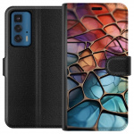 Wallet case for Motorola Edge 20 Pro with Metallic pattern design Wallet case for Motorola Edge 20 Pro with Metallic pattern design