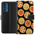 Wallet case for Motorola Edge 20 Pro with Pizza design Wallet case for Motorola Edge 20 Pro with Pizza design