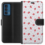 Wallet case for Motorola Edge 20 Pro with Strawberries design Wallet case for Motorola Edge 20 Pro with Strawberries design