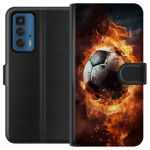 Wallet case for Motorola Edge 20 Pro with Football design Wallet case for Motorola Edge 20 Pro with Football design
