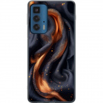 Mobile case for Motorola Edge 20 Pro with Fiery silk design