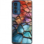 Mobile case for Motorola Edge 20 Pro with Metallic pattern design