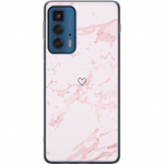 Mobile case for Motorola Edge 20 Pro with Pink Heart design