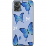 Mobile case for Motorola Moto E22i with Blue butterflies design Mobile case for Motorola Moto E22i with Blue butterflies design