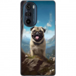Mobile case for Motorola Edge 30 Pro with Happy Dog design