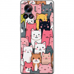 Mobile case for Motorola Edge 30 Ultra with Cat pattern design